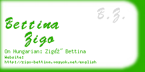 bettina zigo business card